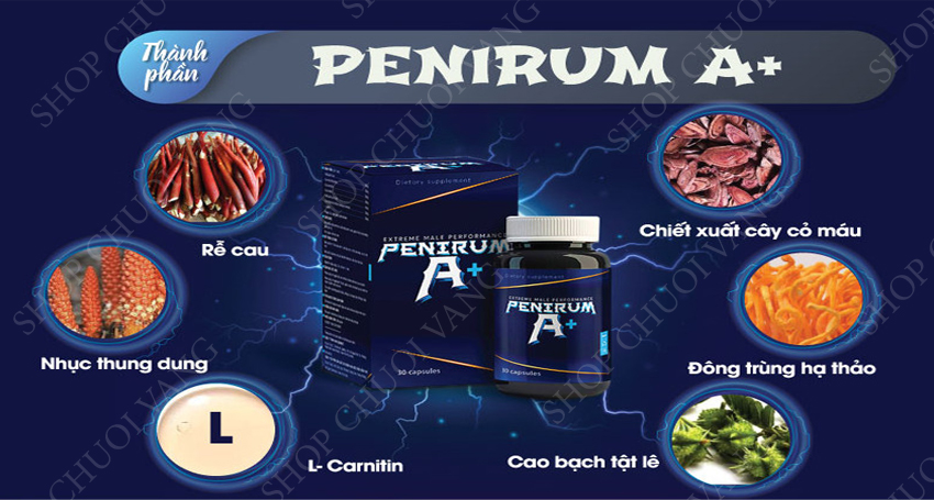 Viên uống tăng cường sinh lý nam Penirum A+
